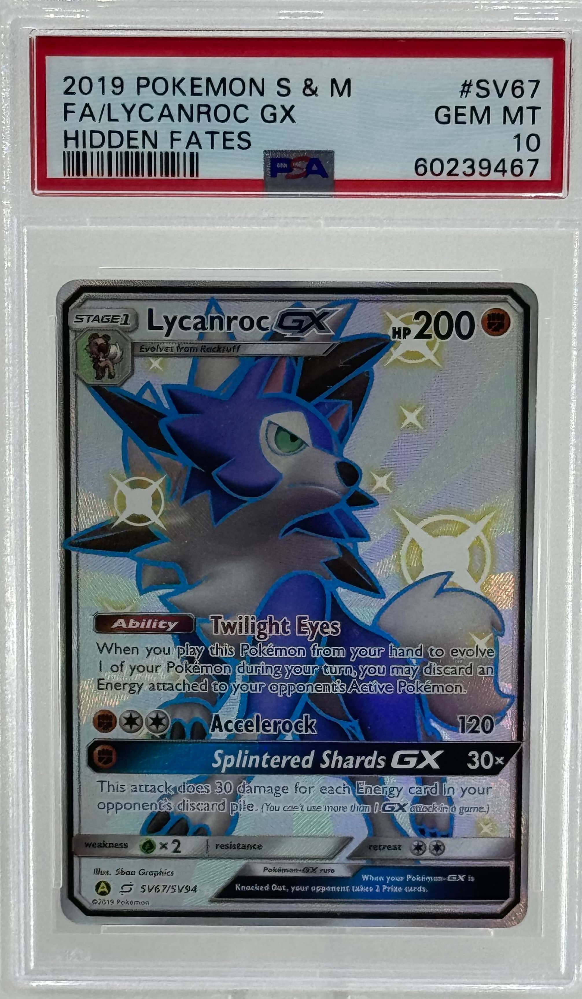 Lycanroc GX PSA 10