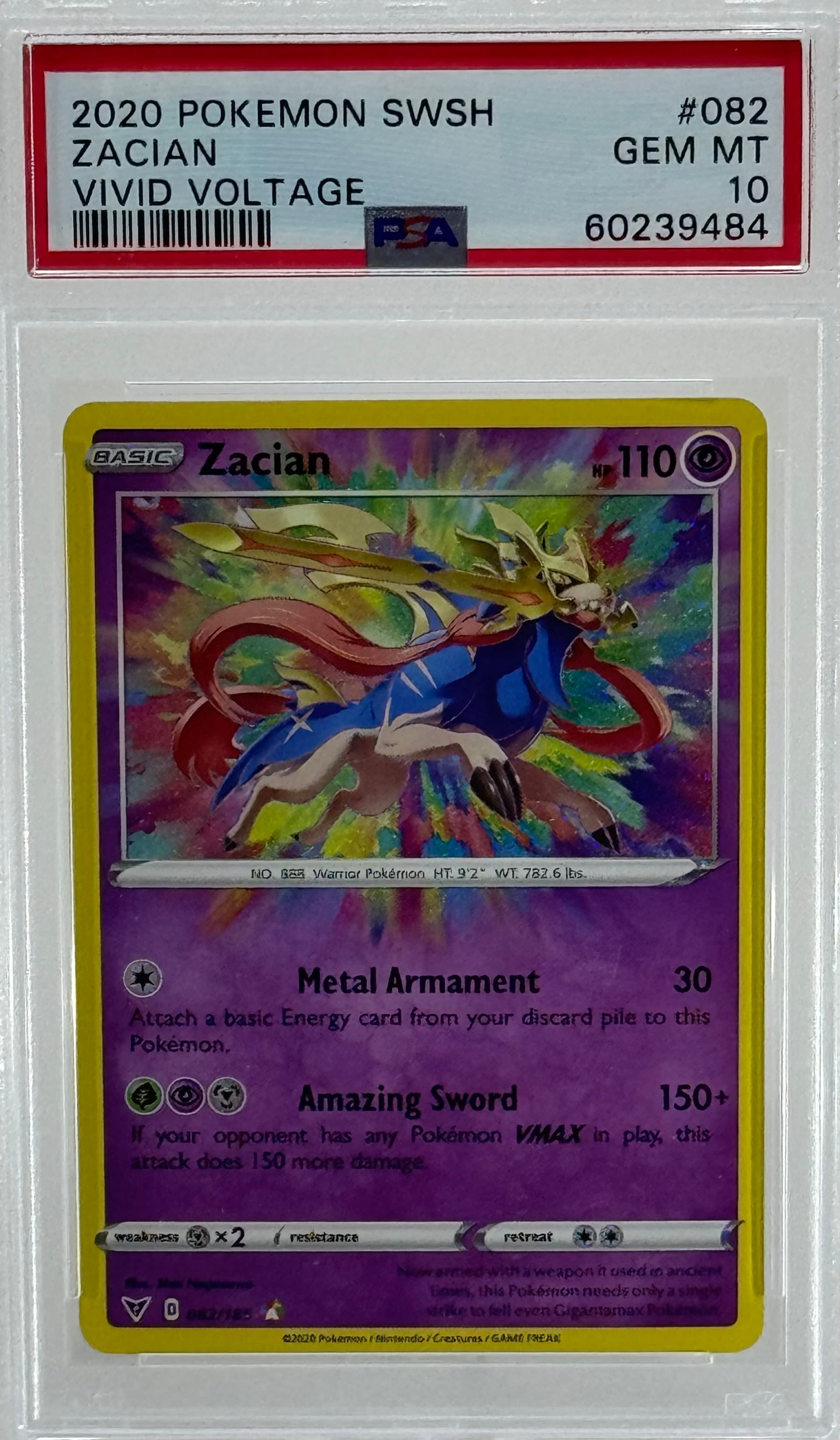 Zacian PSA 10