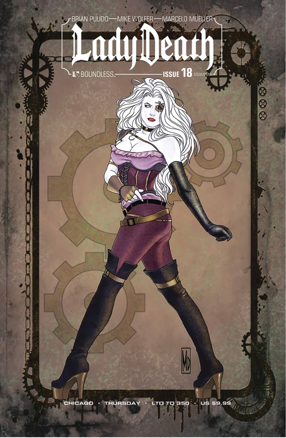 LADY DEATH (ONGOING) #18 CHICAGO STEAMPUNK FRIDAY