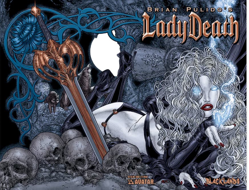 LADY DEATH BLACKLANDS WRAPAROUND CVR #1/2