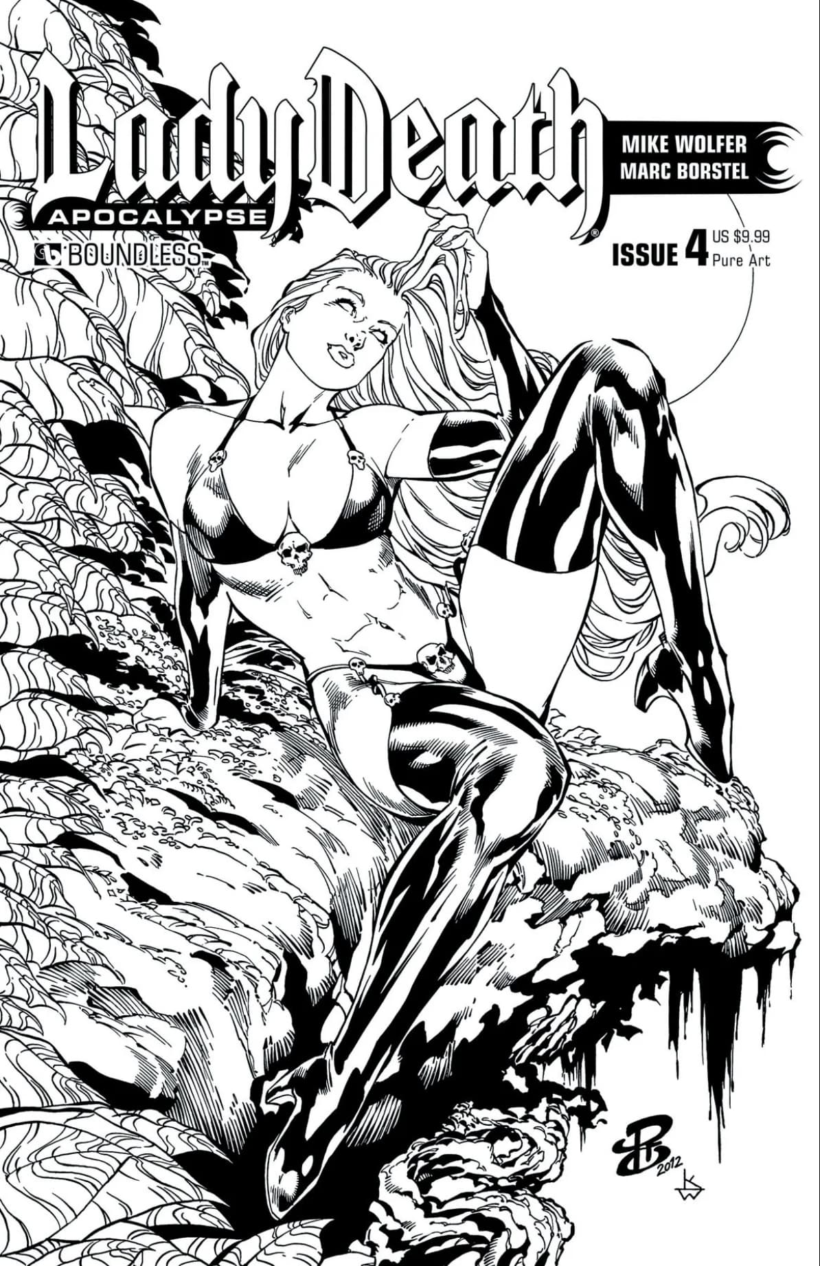 LADY DEATH APOCALYPSE #4 PREMIUM PURE ART CVR