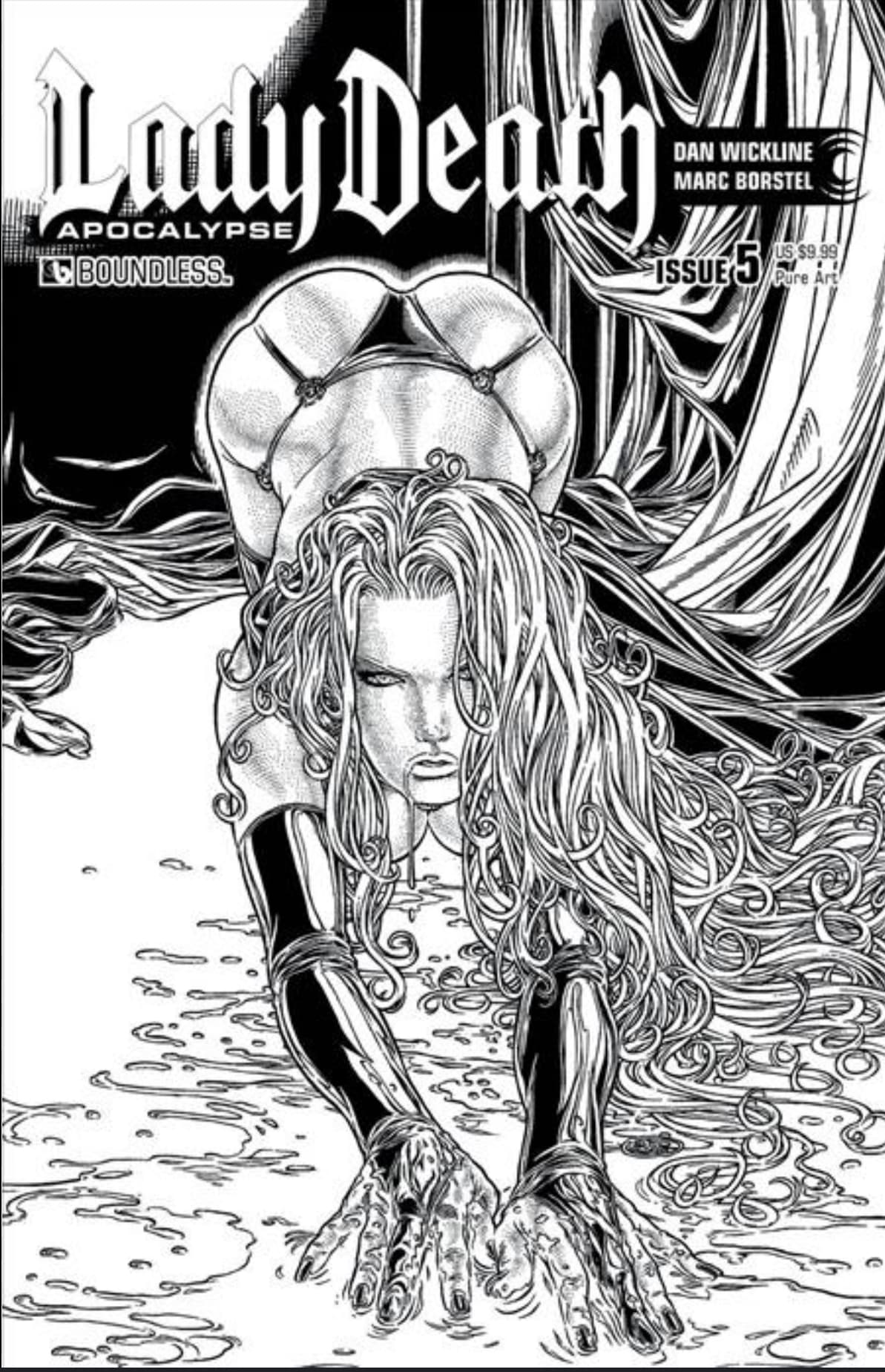 LADY DEATH APOCALYPSE #5 PREMIUM PURE ART CVR