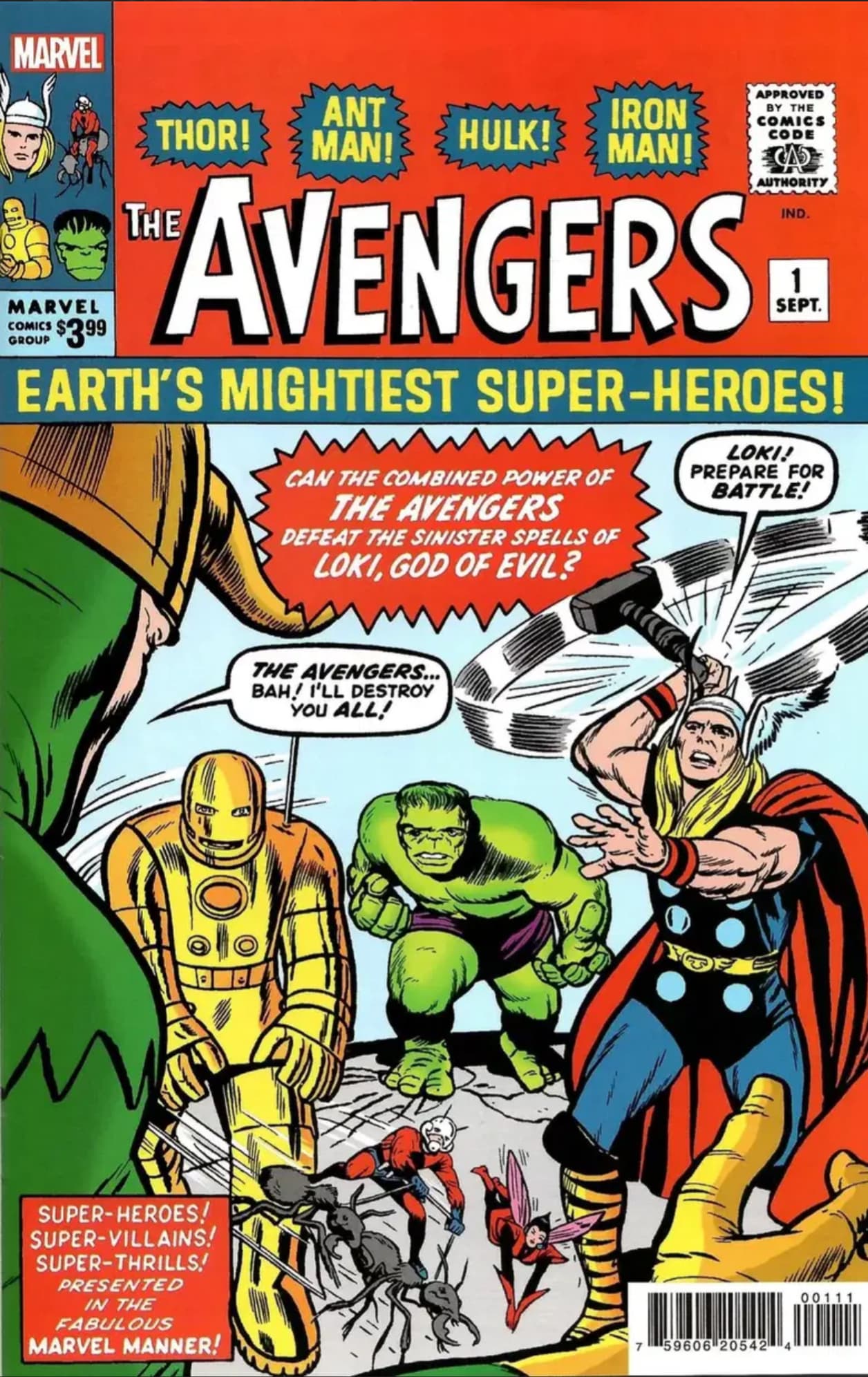 🔑The Avengers #1 Facimile