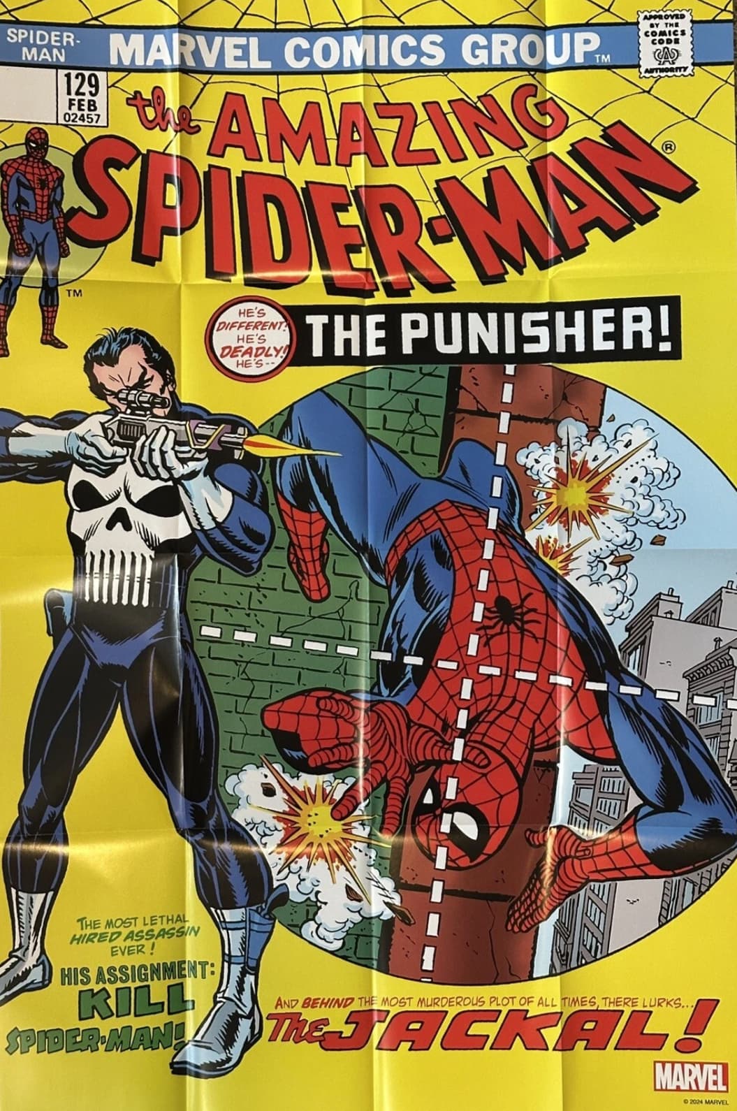 Amazing Spider-Man #129 Facsimile Folded Promo Poster