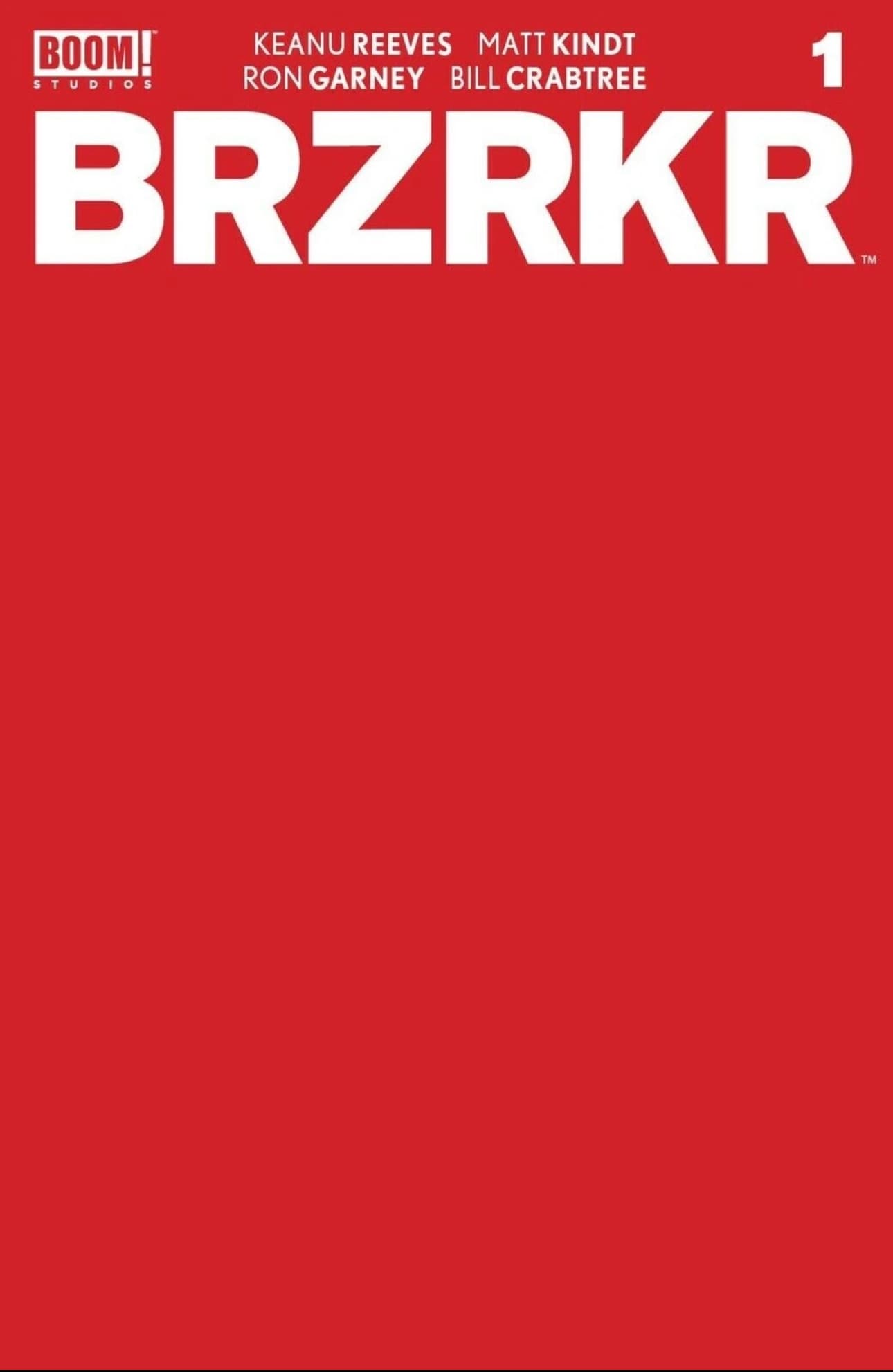 BRZRKR #1 1:10 Blank