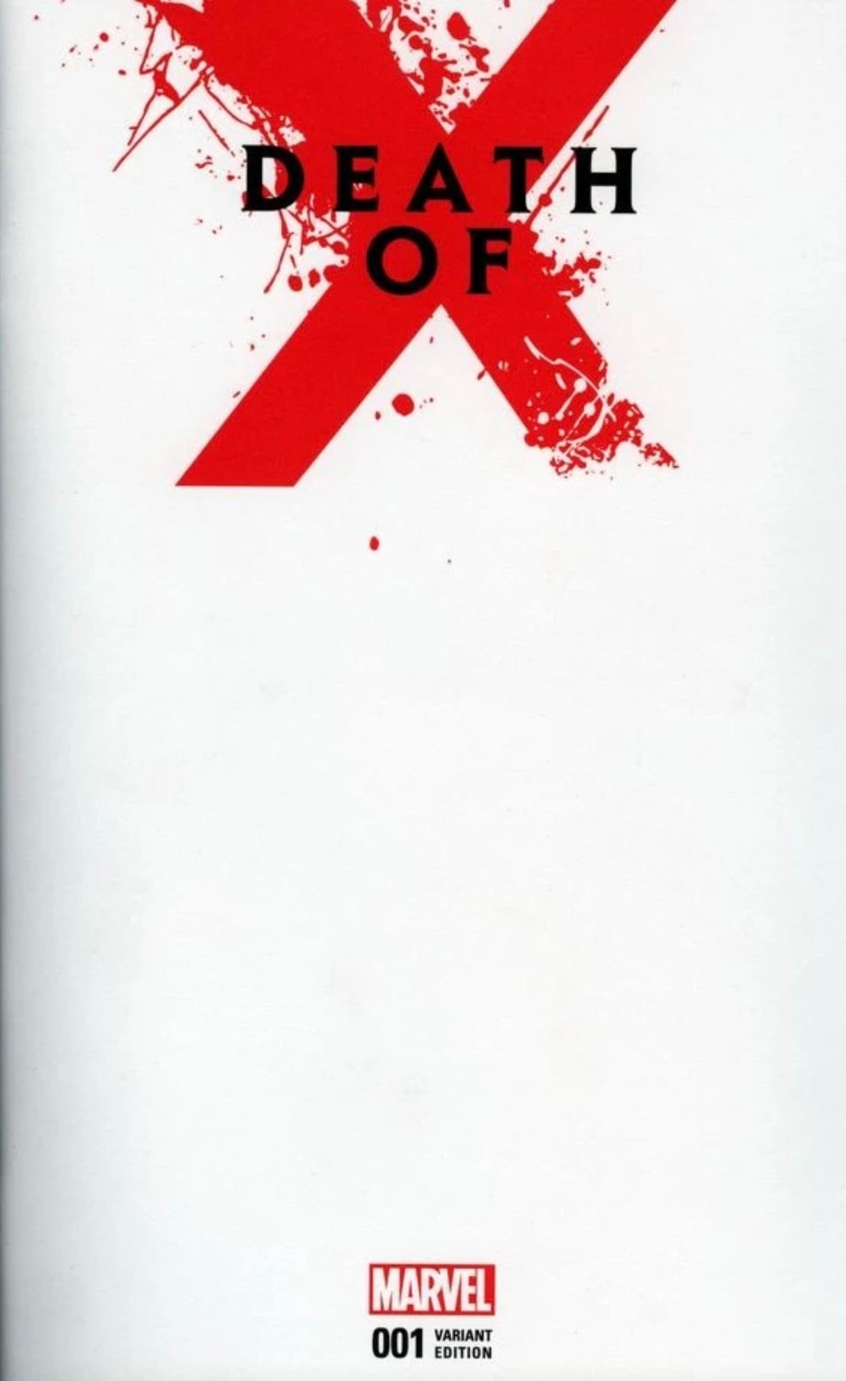 Death of X #1 Blank