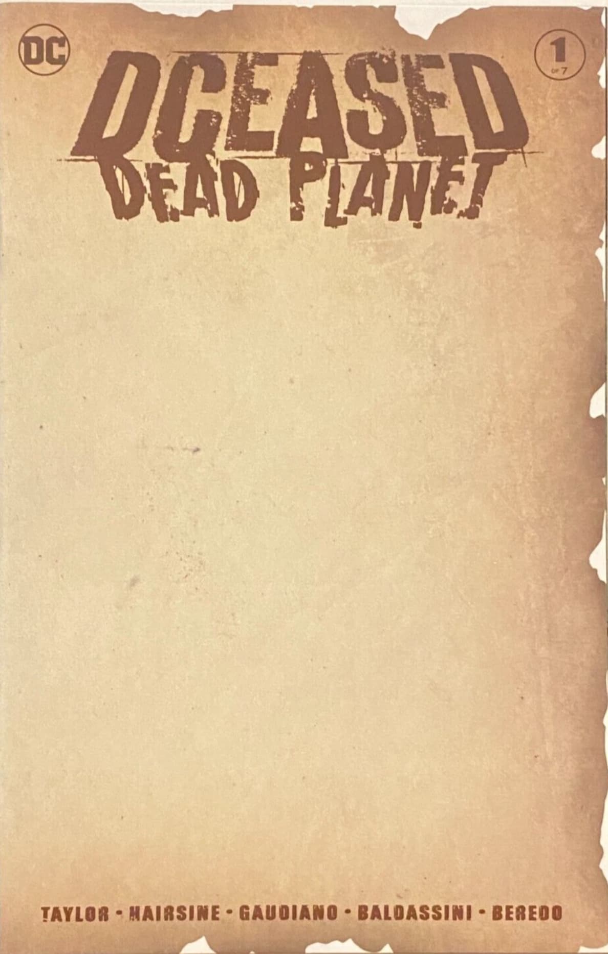 Deceased: Dead Planet #1 Blank