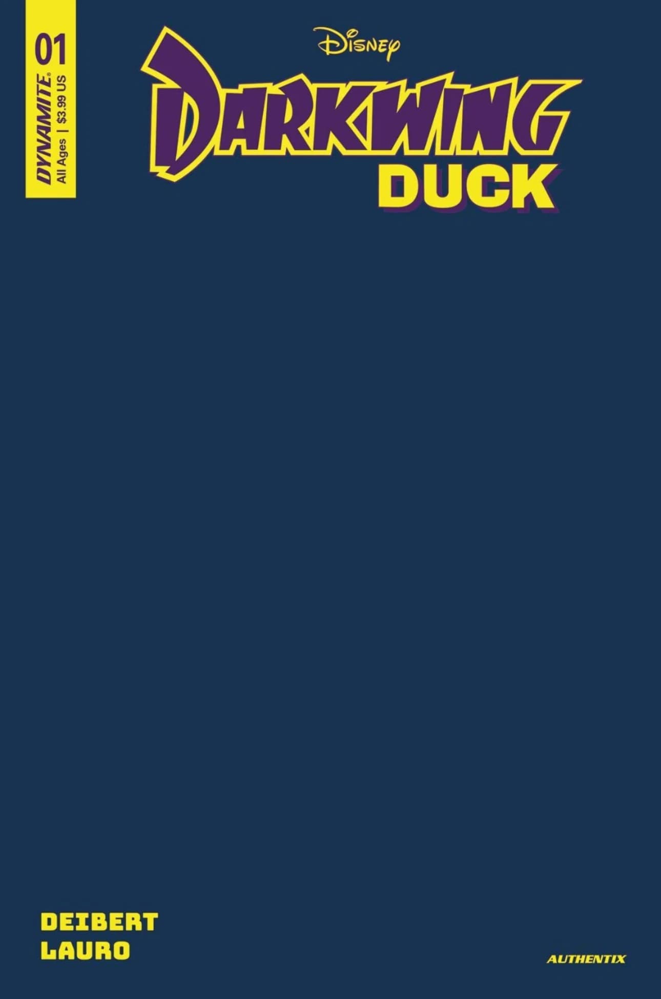 Darkwing Duck #1 Blue Blank