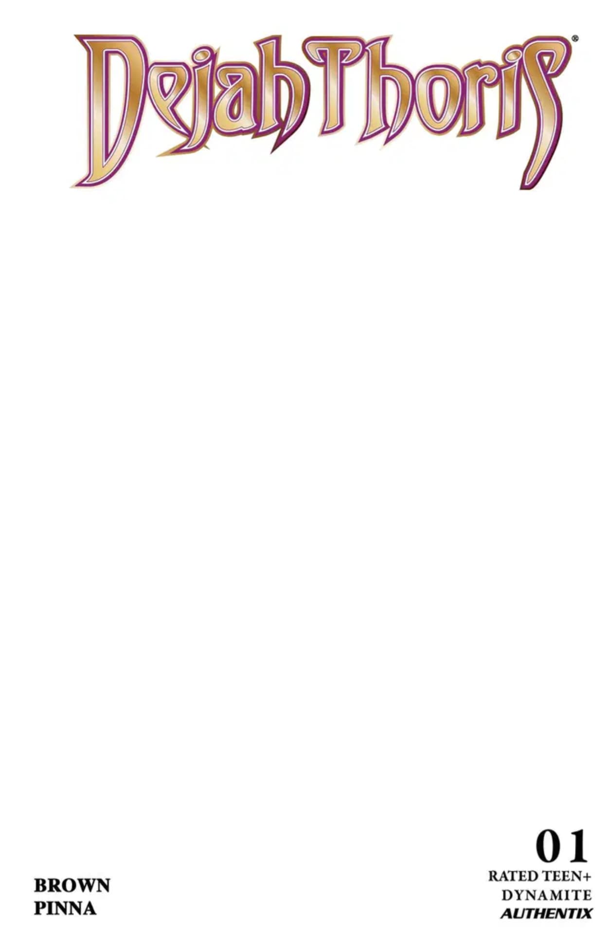 Dejah Thoris #1 Blank