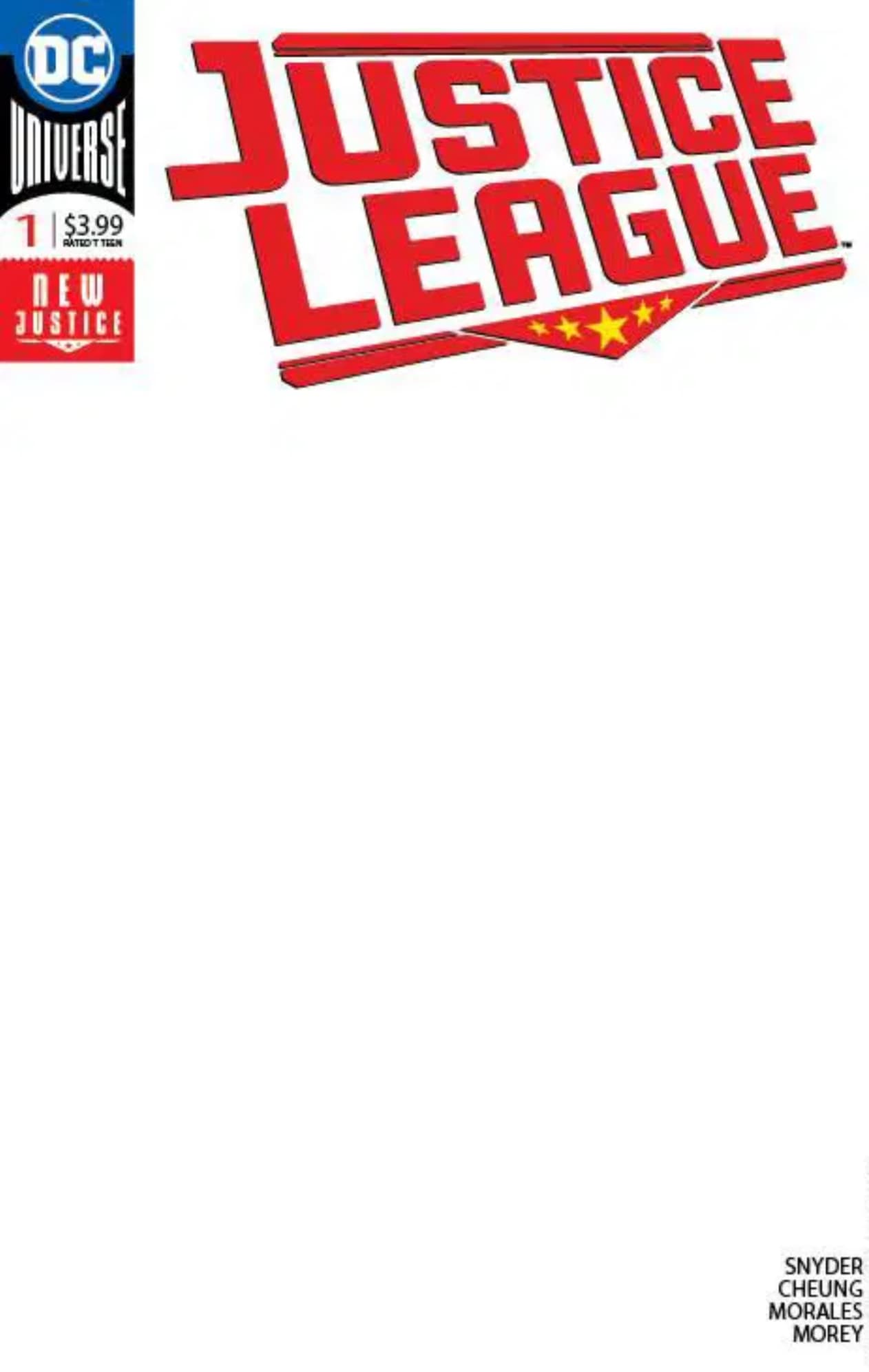 Justice League #1 Blank