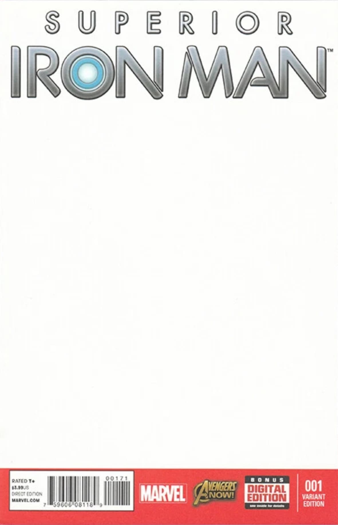 Superior Iron Man #1 Blank 2014