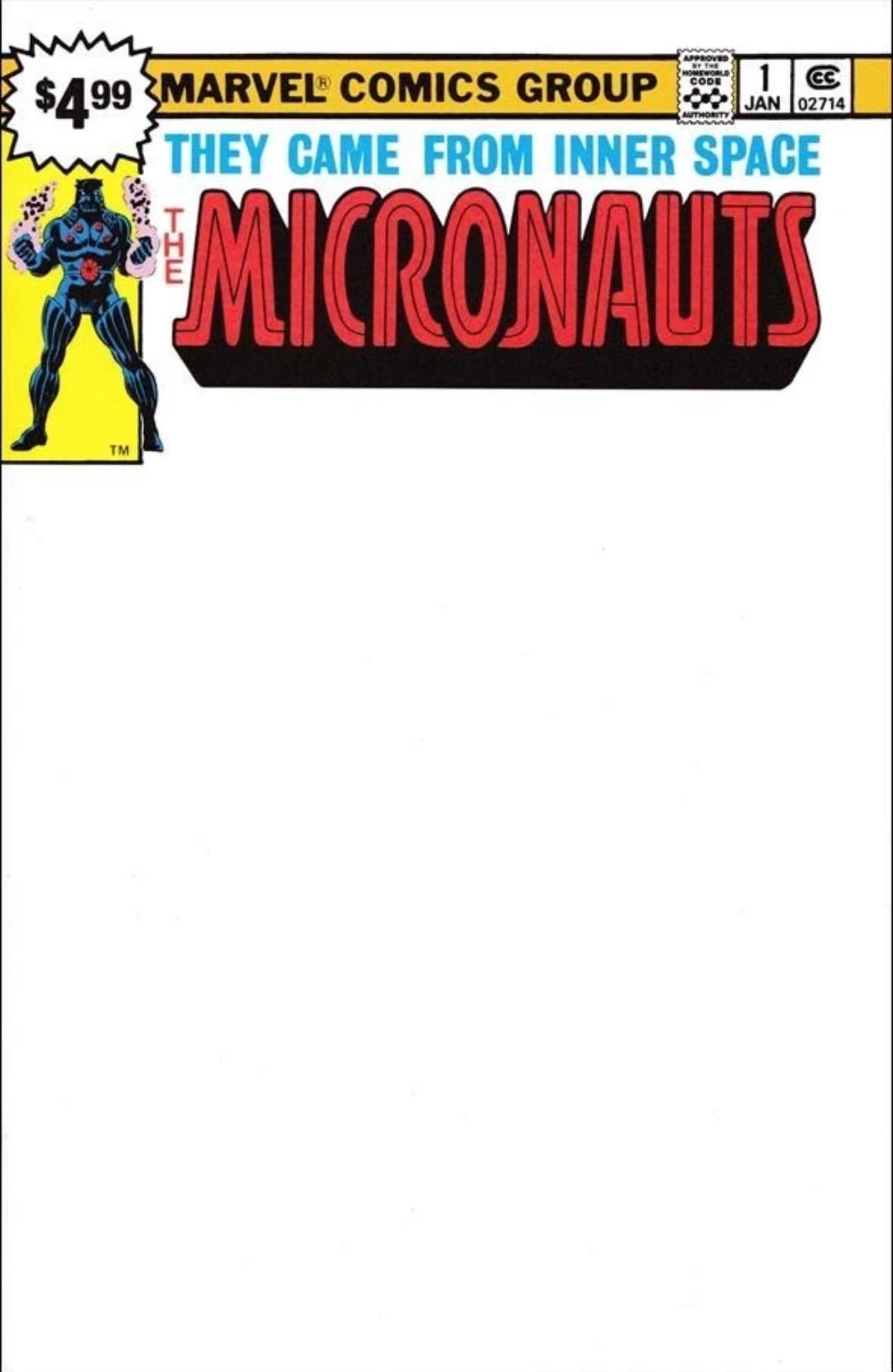 Micronauts #1 Facsimile Edition Blank