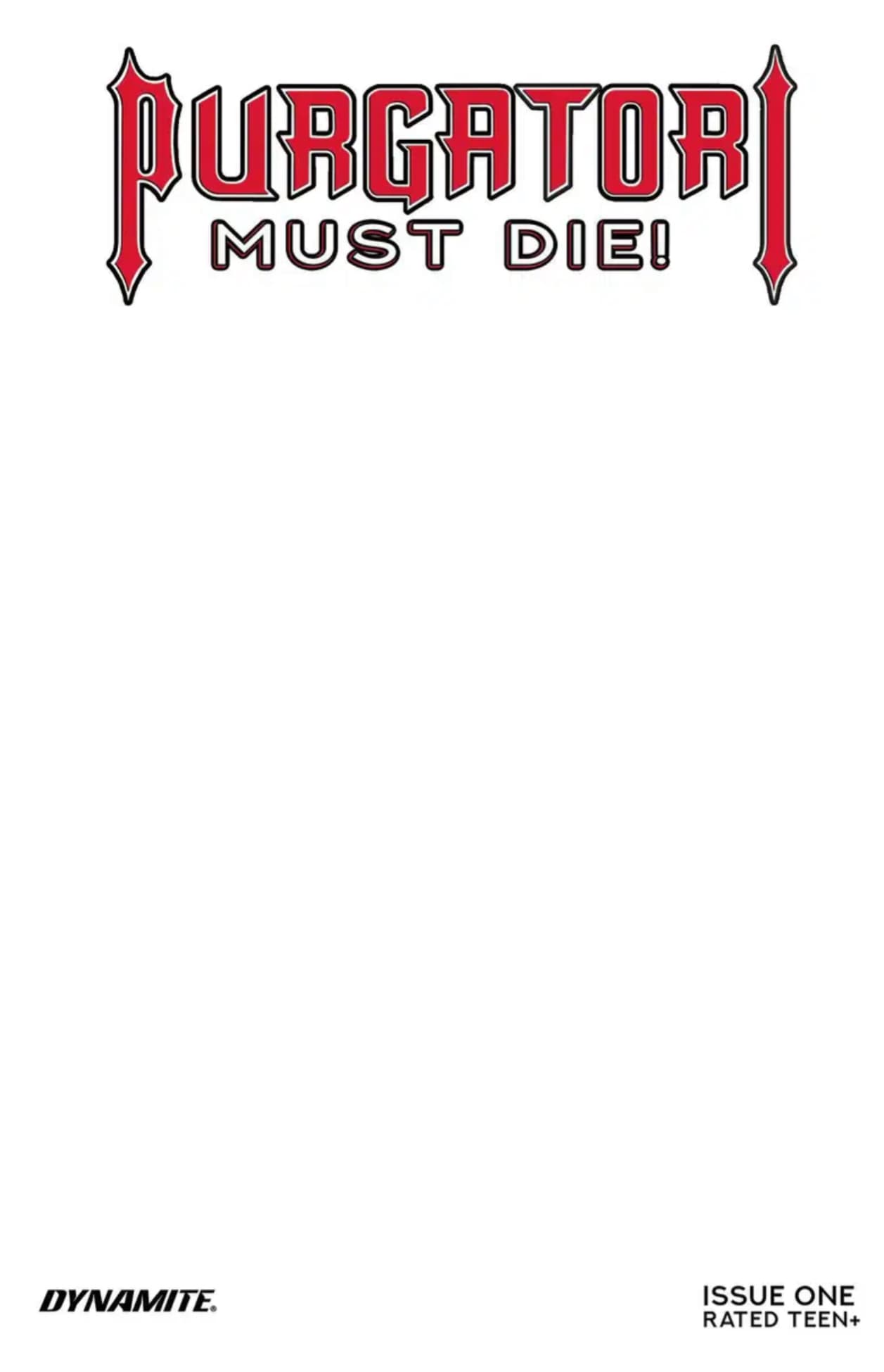 Purgatori Must Die #1 Blank