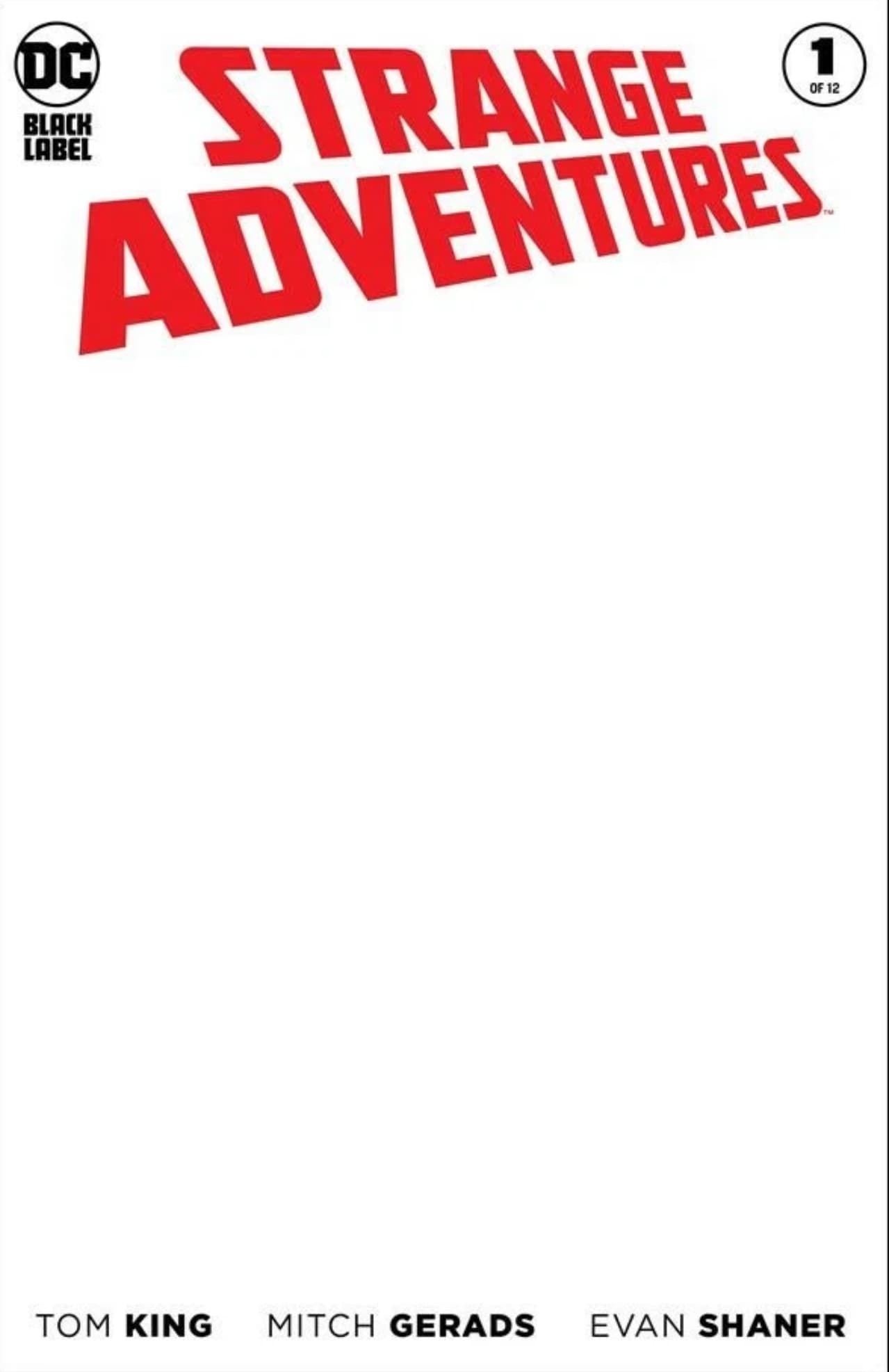 Strange Adventures #1 Blank