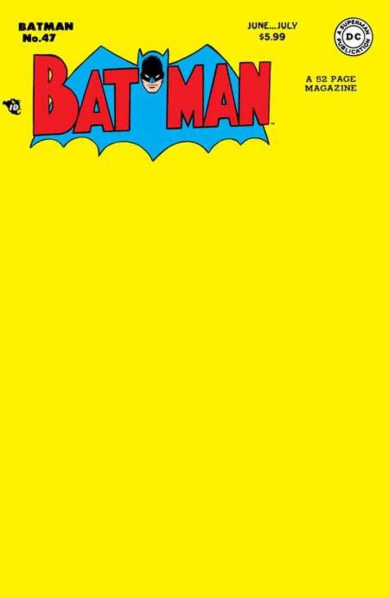 Batman #47 Blank