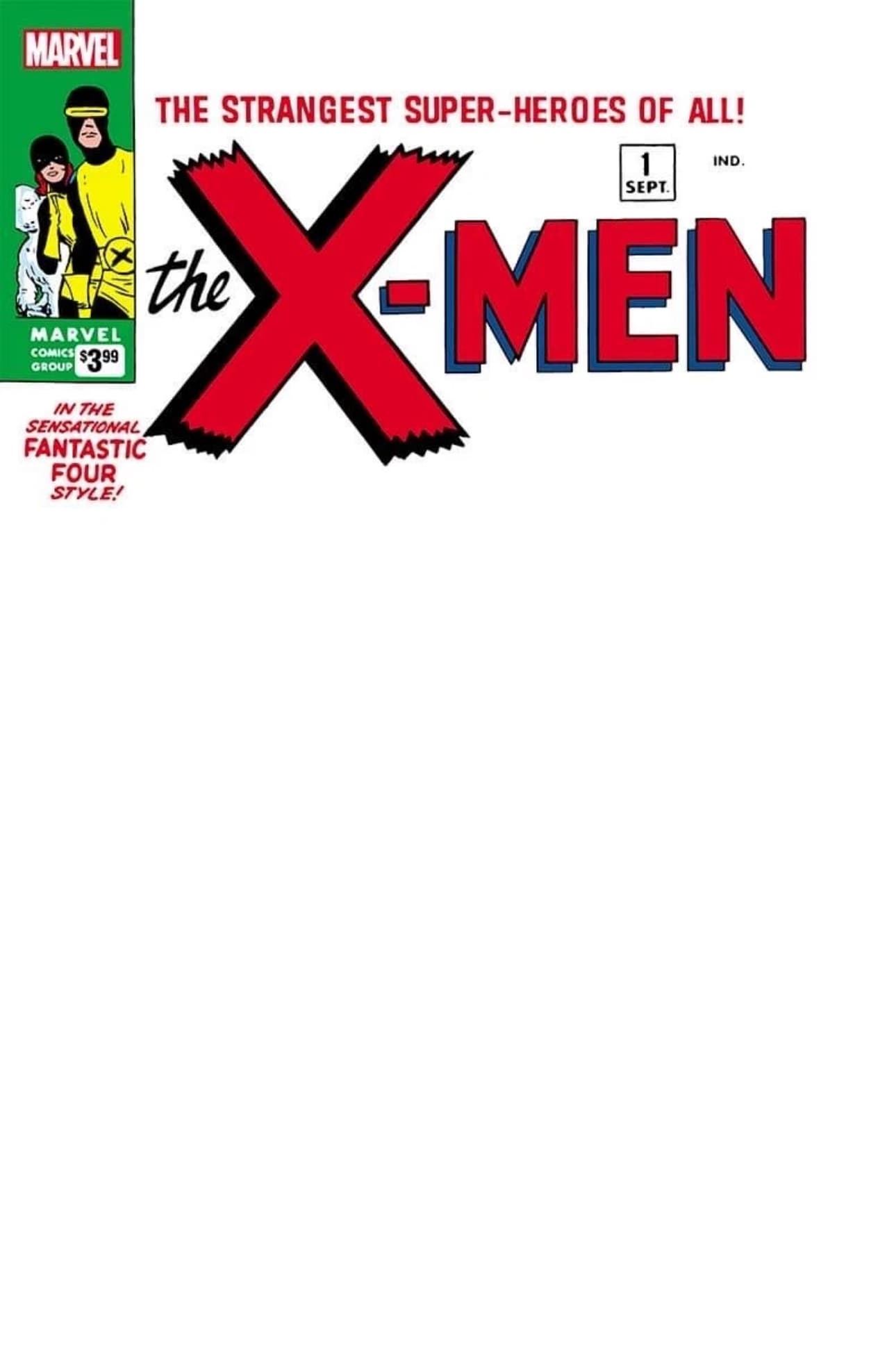 Uncanny X-Men #1 Exclusive Blank