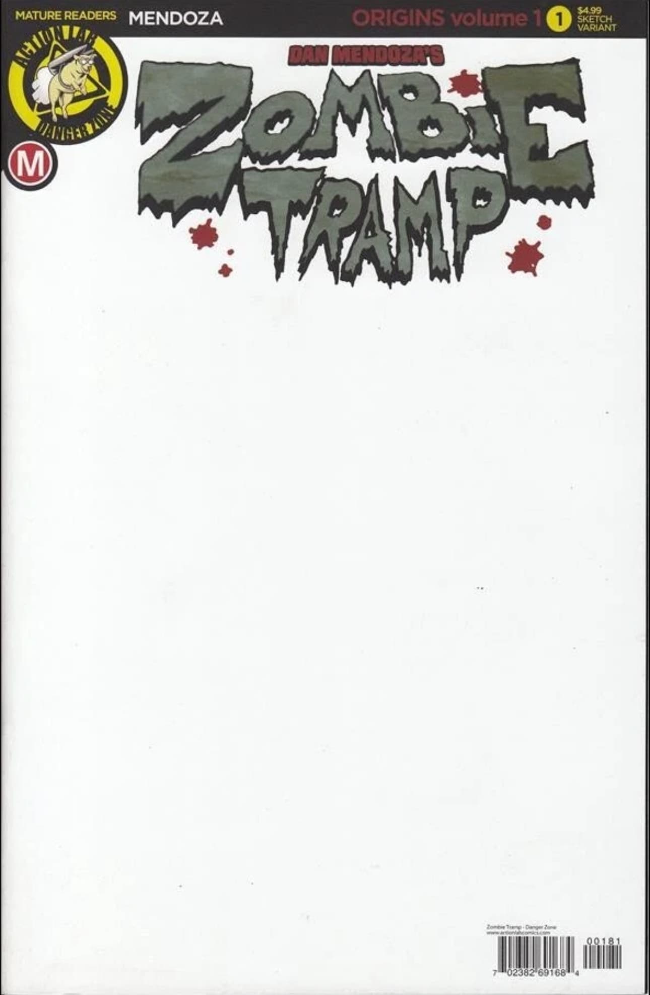 Zombie Tramp Origins #1 Blank