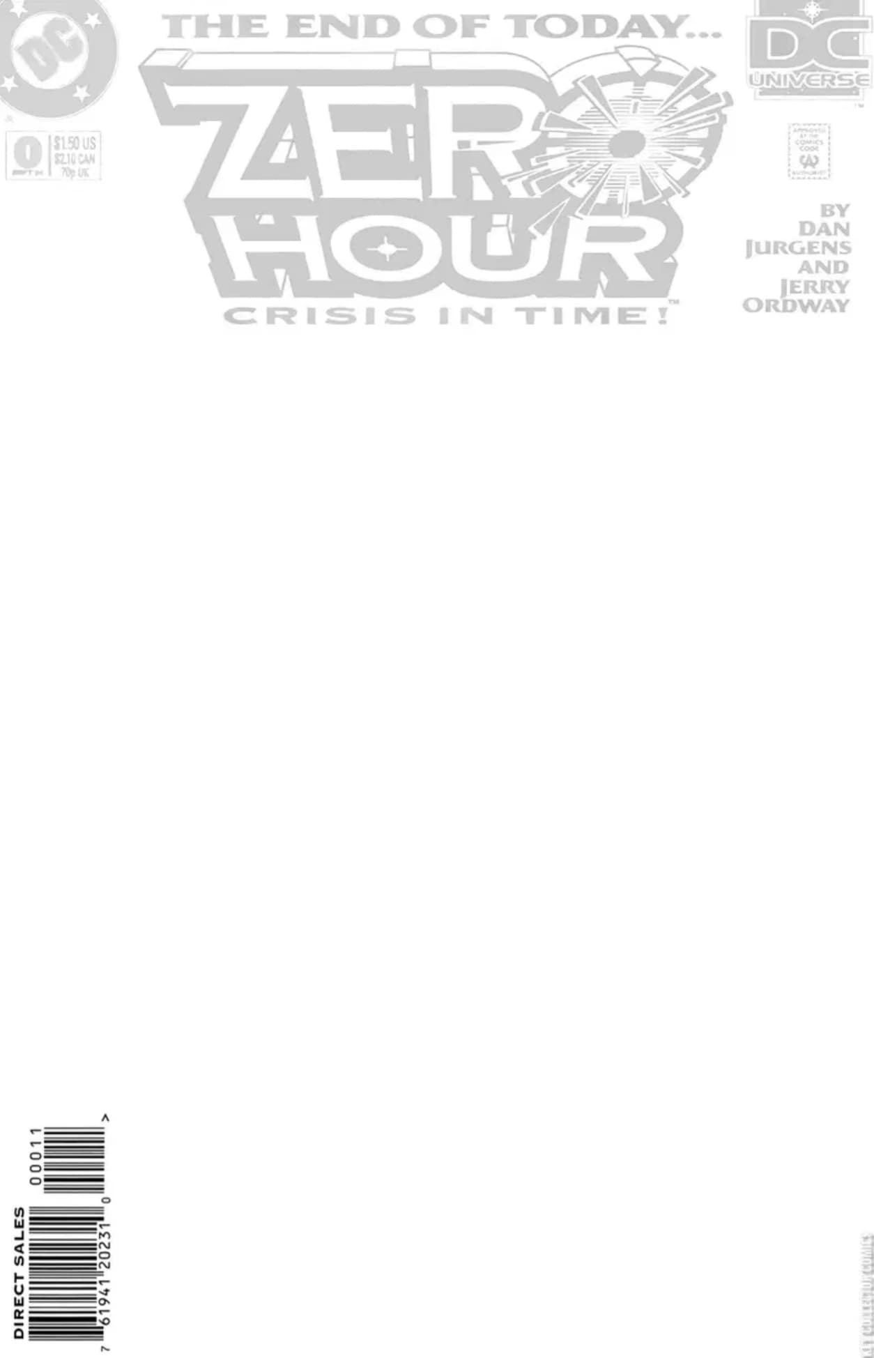 Zero Hour: Crisis in Time #0 Blank