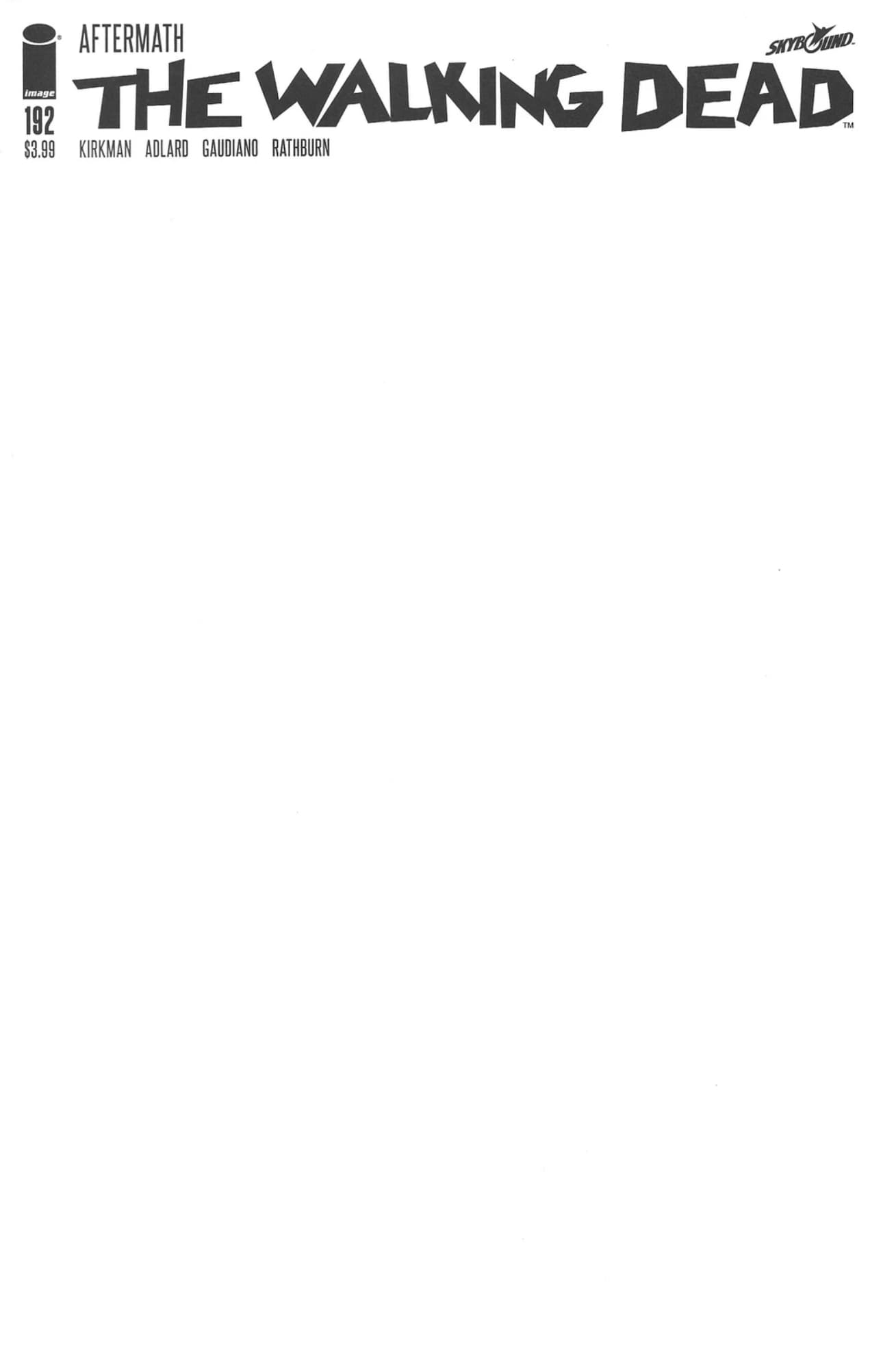 The Walking Dead #192 Blank