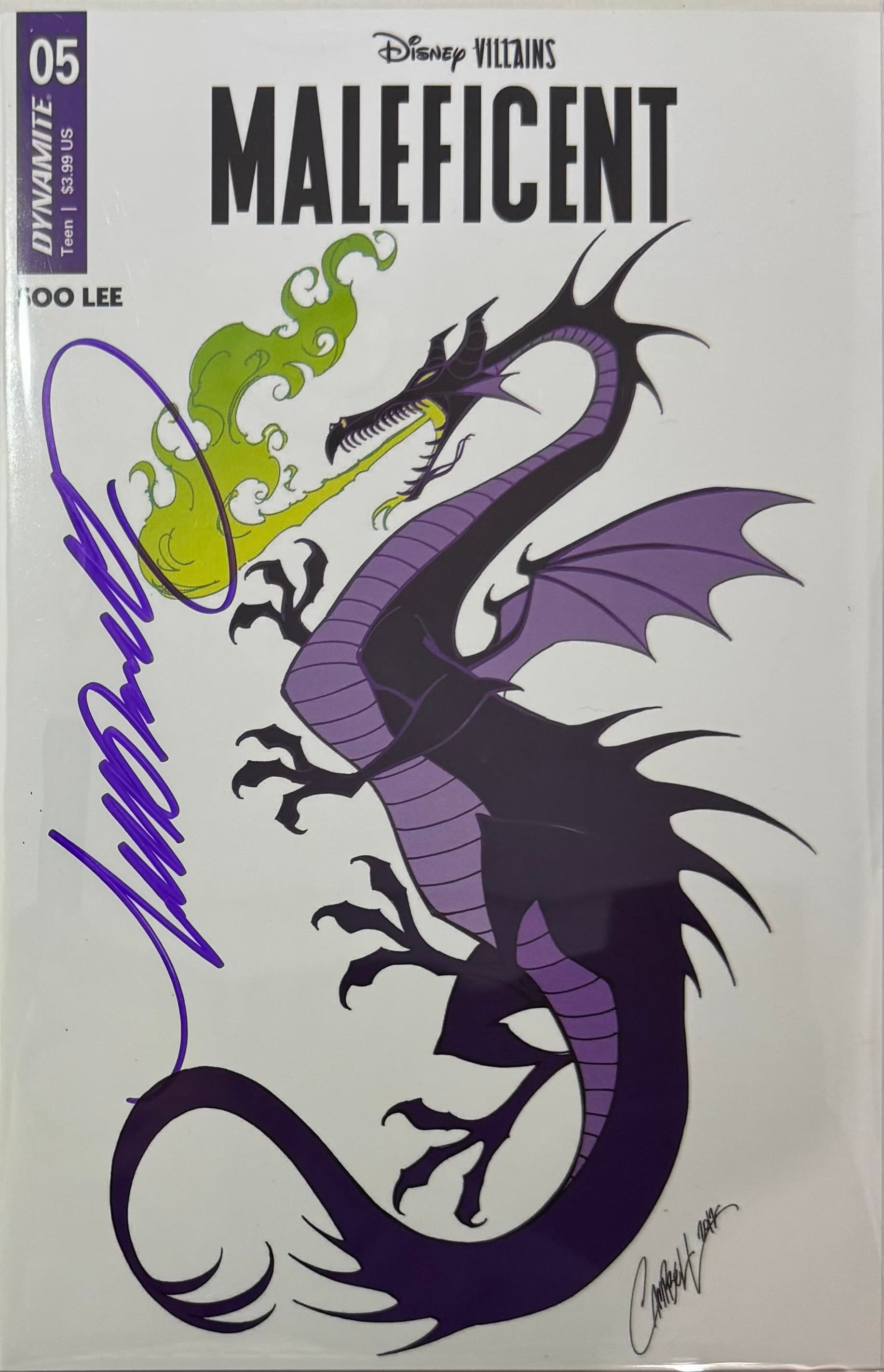 DISNEY VILLAINS: MALEFICENT #3 w/COA