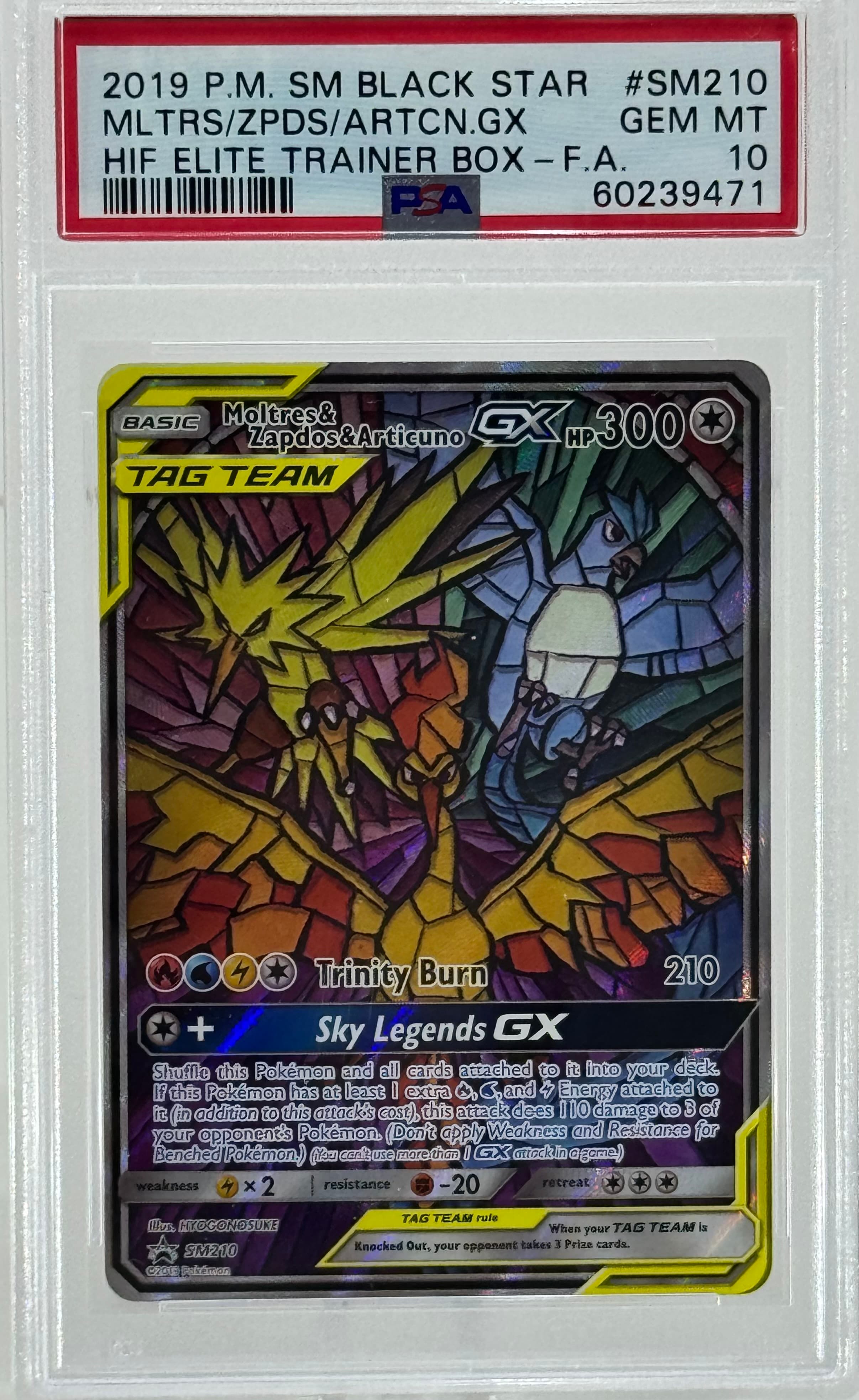 Moltres & Zapdos & Articuno PSA 10