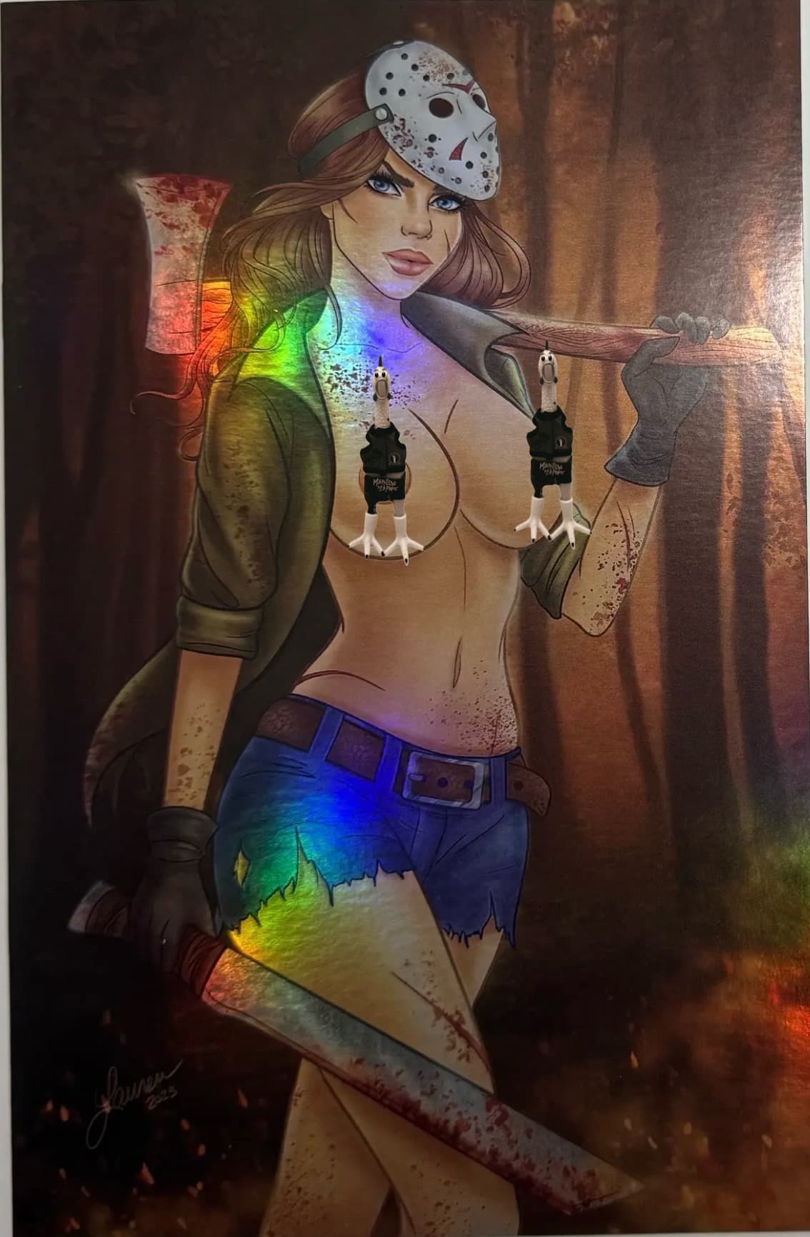 Totally Rad Life of Gloria 2 Jason Foil Topless Cover Ltd 20